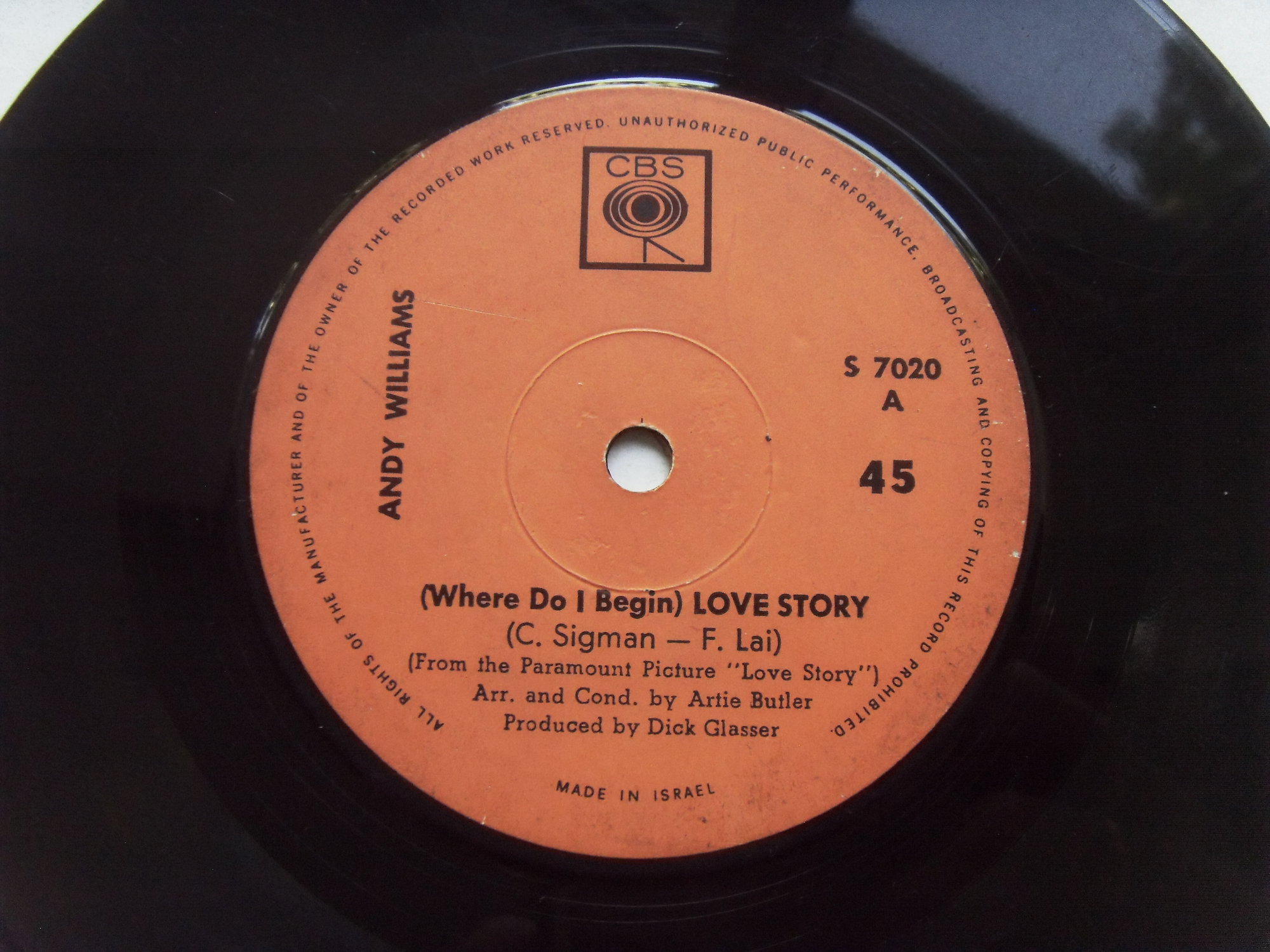 Andy WILLIAMS Love Story / Something 3
