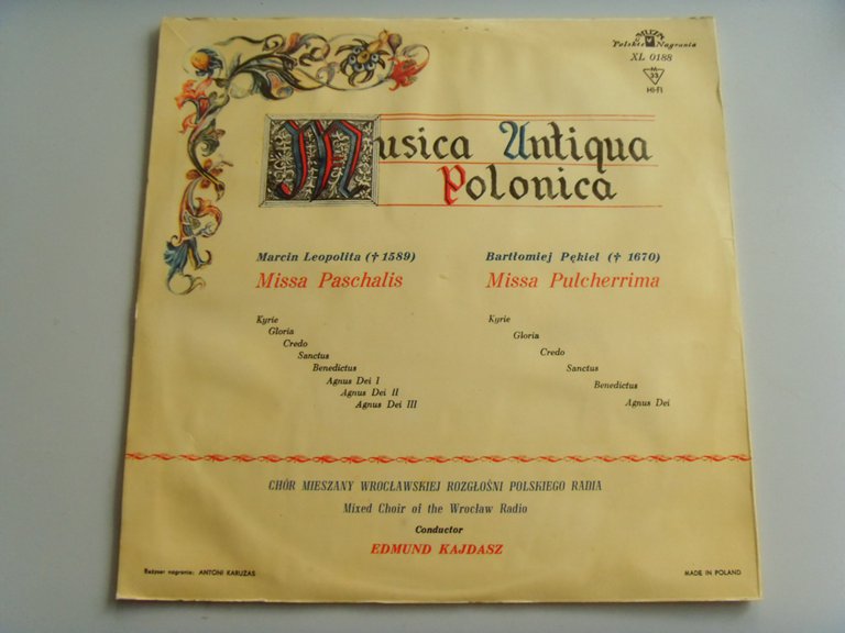 Edmund KAJDASZ & CHOIR OF THE WROCLAW RADIO Marcin LEOPOLITA - Missa Pascchalis, Bartlomiej PEKIEL - Missa Pulcherrima 2 Edmund KAJDASZ & CHOIR OF THE WROCLAW RADIO Marcin LEOPOLITA - Missa Pascchalis, Bartlomiej PEKIEL - Missa Pulcherrima 2